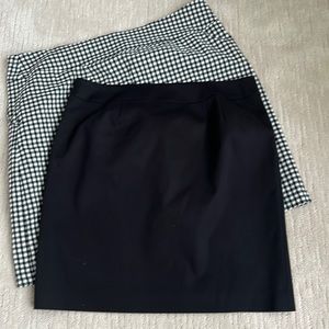 Talbots petite a black pencil skirt